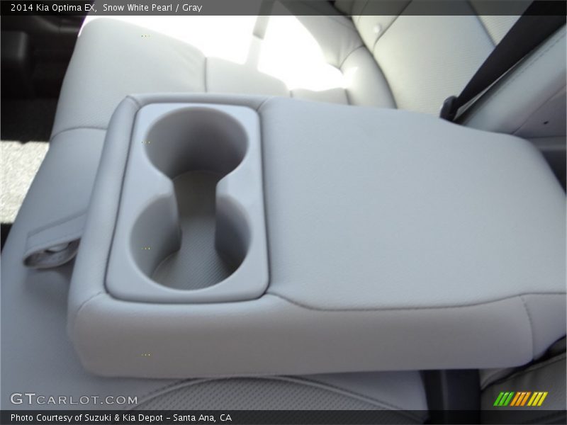 Snow White Pearl / Gray 2014 Kia Optima EX
