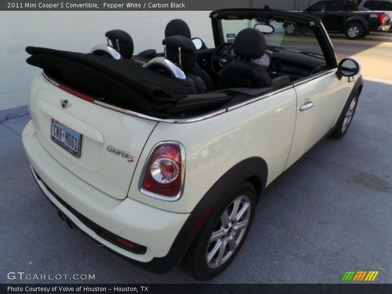 Pepper White / Carbon Black 2011 Mini Cooper S Convertible