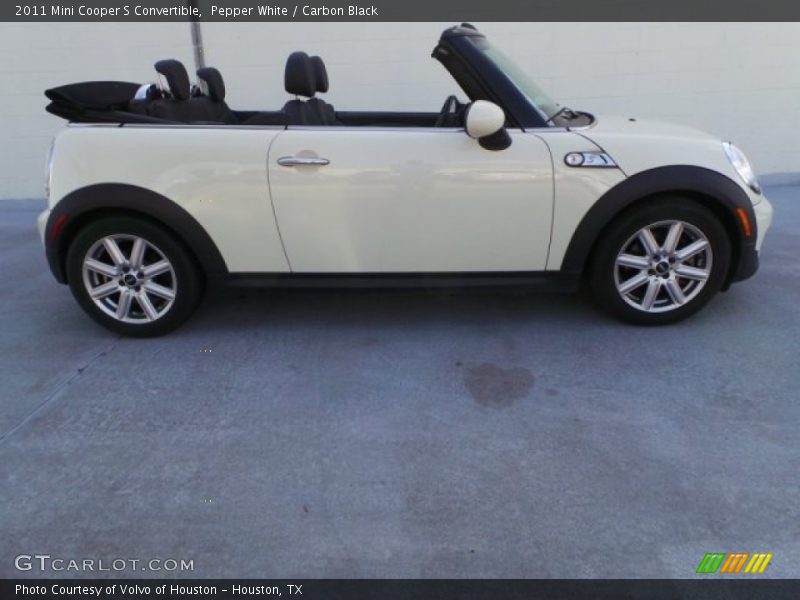 Pepper White / Carbon Black 2011 Mini Cooper S Convertible