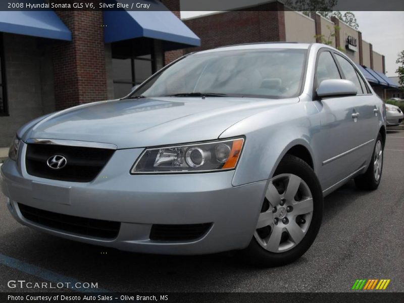 Silver Blue / Gray 2008 Hyundai Sonata GLS V6