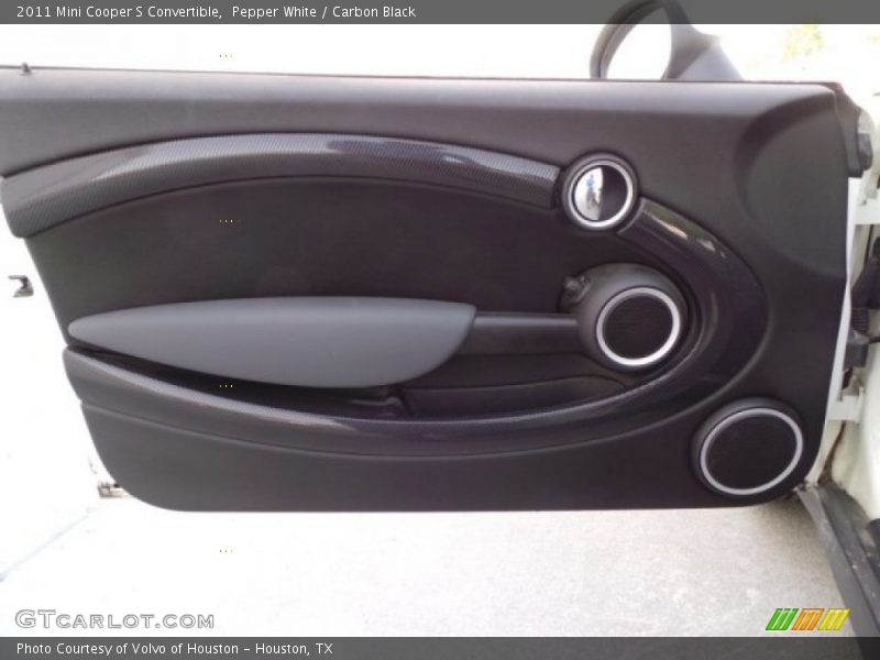 Pepper White / Carbon Black 2011 Mini Cooper S Convertible