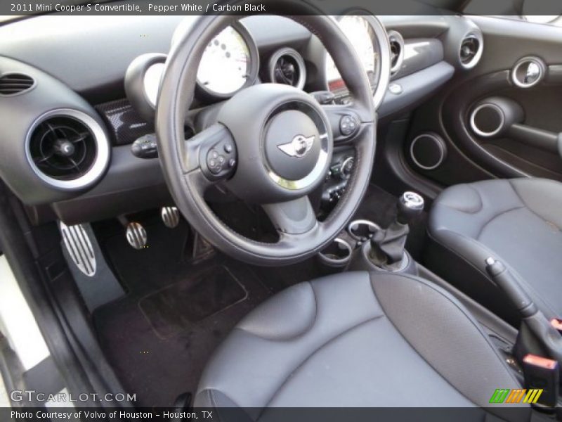 Pepper White / Carbon Black 2011 Mini Cooper S Convertible
