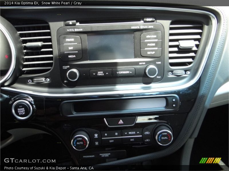 Snow White Pearl / Gray 2014 Kia Optima EX