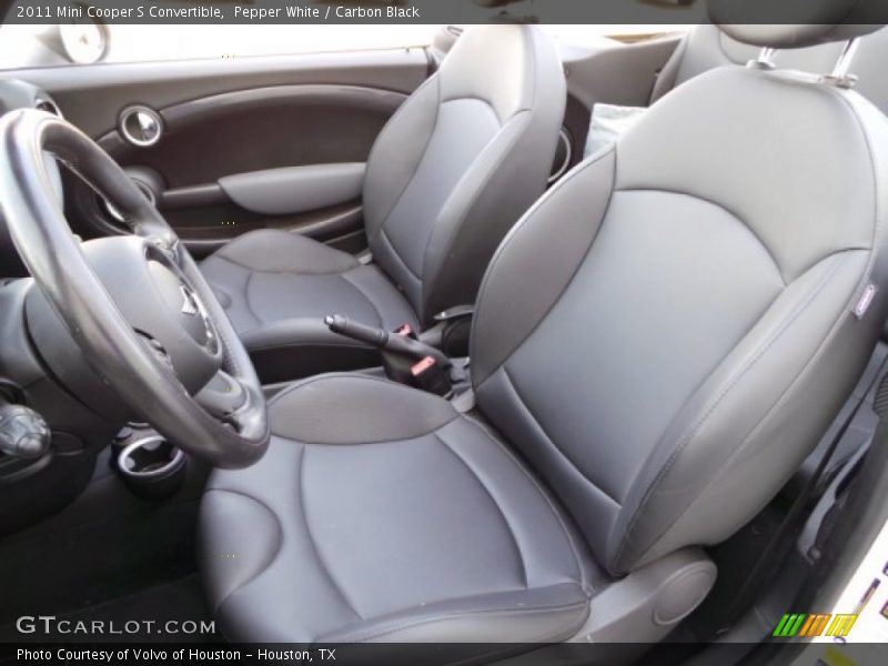 Pepper White / Carbon Black 2011 Mini Cooper S Convertible