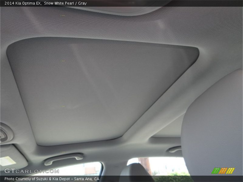 Snow White Pearl / Gray 2014 Kia Optima EX