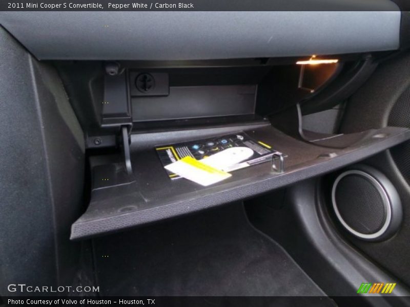 Pepper White / Carbon Black 2011 Mini Cooper S Convertible