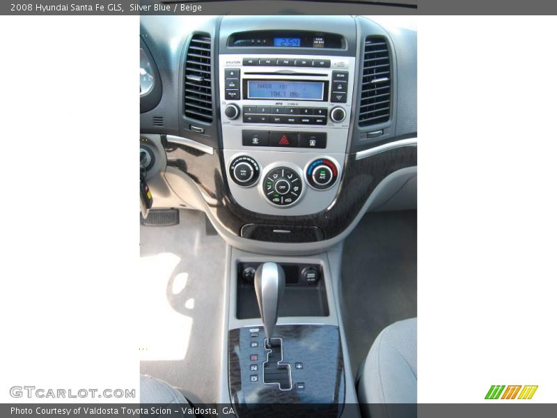 Silver Blue / Beige 2008 Hyundai Santa Fe GLS