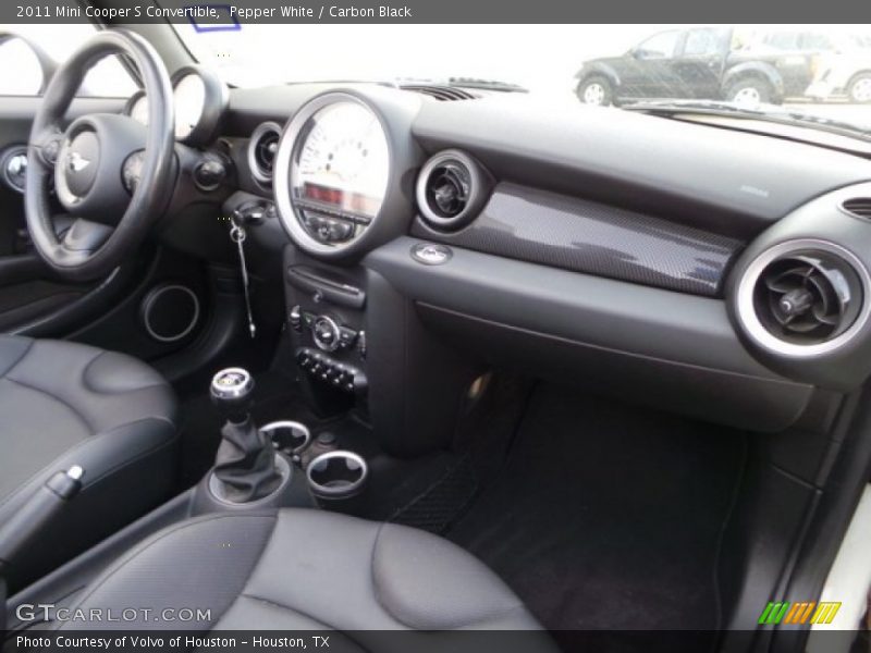 Pepper White / Carbon Black 2011 Mini Cooper S Convertible