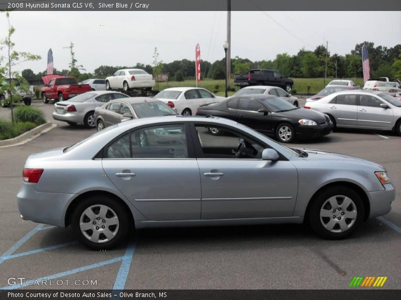 Silver Blue / Gray 2008 Hyundai Sonata GLS V6