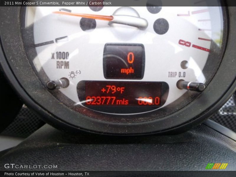 Pepper White / Carbon Black 2011 Mini Cooper S Convertible