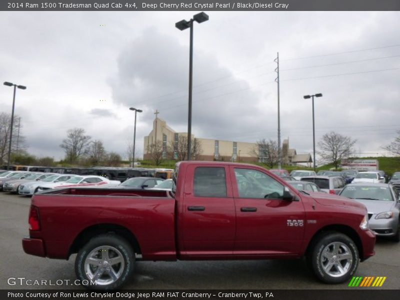 Deep Cherry Red Crystal Pearl / Black/Diesel Gray 2014 Ram 1500 Tradesman Quad Cab 4x4