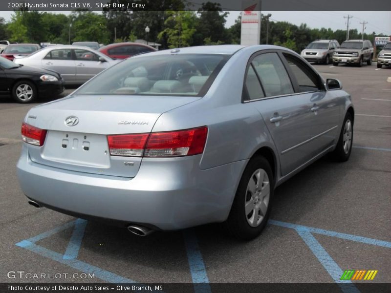 Silver Blue / Gray 2008 Hyundai Sonata GLS V6