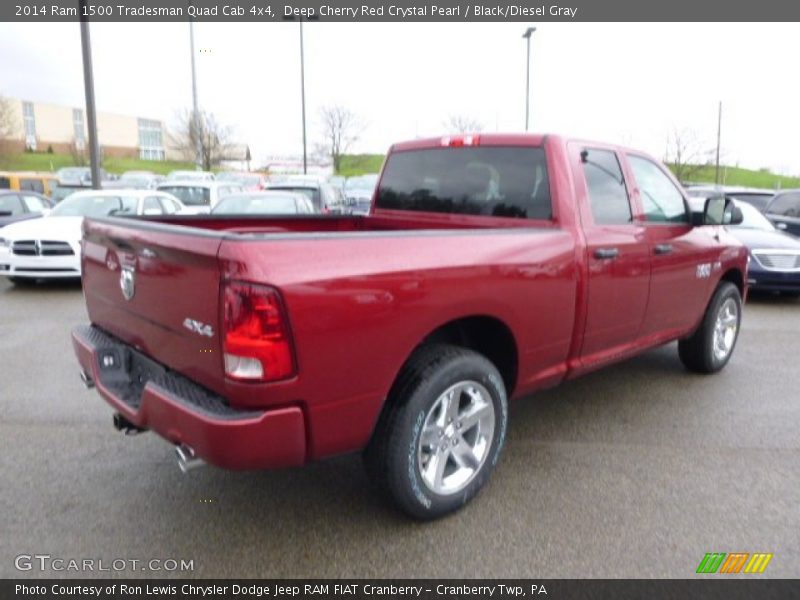 Deep Cherry Red Crystal Pearl / Black/Diesel Gray 2014 Ram 1500 Tradesman Quad Cab 4x4