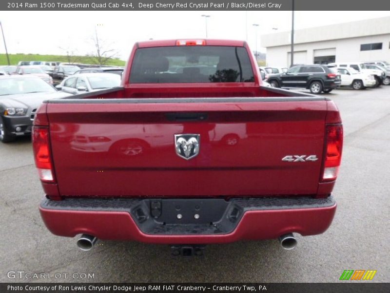 Deep Cherry Red Crystal Pearl / Black/Diesel Gray 2014 Ram 1500 Tradesman Quad Cab 4x4