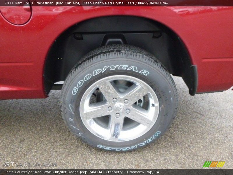 Deep Cherry Red Crystal Pearl / Black/Diesel Gray 2014 Ram 1500 Tradesman Quad Cab 4x4
