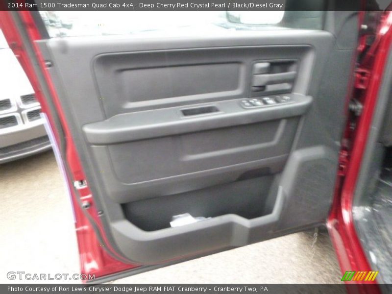 Deep Cherry Red Crystal Pearl / Black/Diesel Gray 2014 Ram 1500 Tradesman Quad Cab 4x4