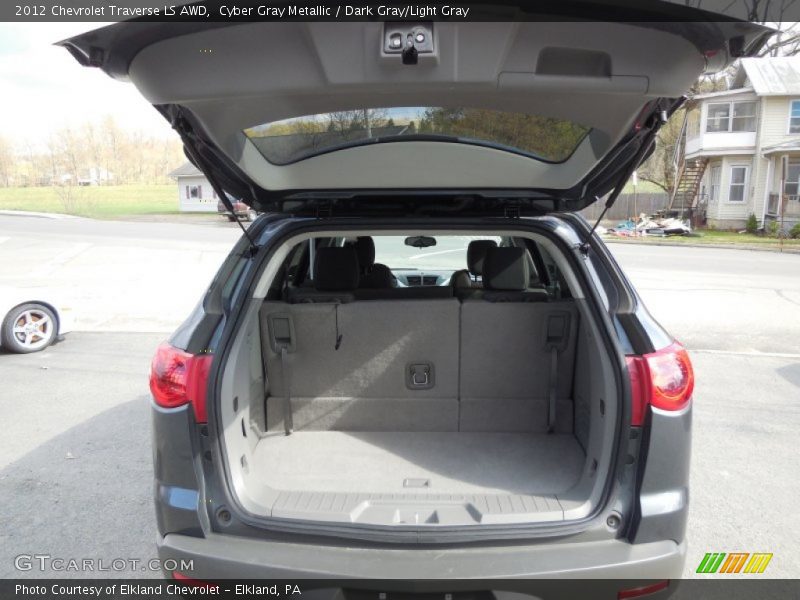 Cyber Gray Metallic / Dark Gray/Light Gray 2012 Chevrolet Traverse LS AWD
