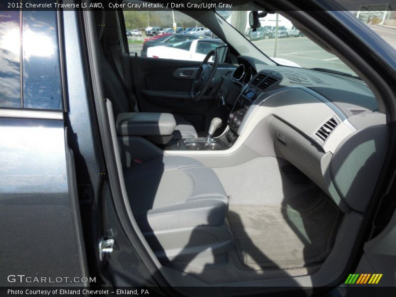 Cyber Gray Metallic / Dark Gray/Light Gray 2012 Chevrolet Traverse LS AWD