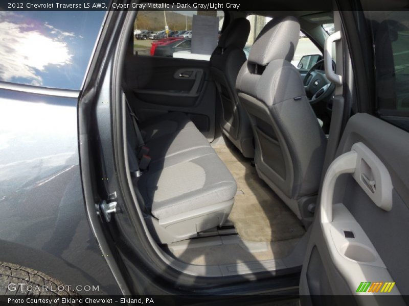 Cyber Gray Metallic / Dark Gray/Light Gray 2012 Chevrolet Traverse LS AWD