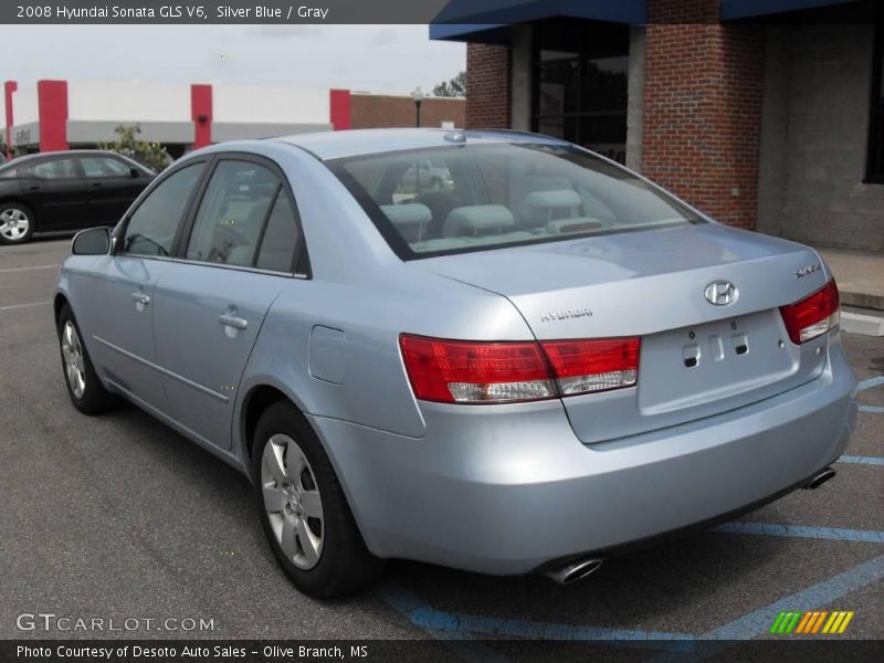 Silver Blue / Gray 2008 Hyundai Sonata GLS V6