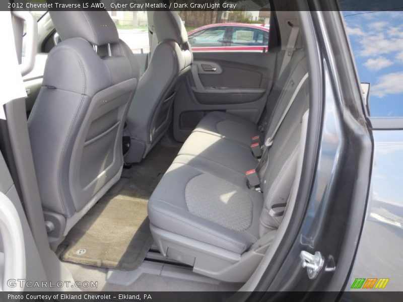 Cyber Gray Metallic / Dark Gray/Light Gray 2012 Chevrolet Traverse LS AWD