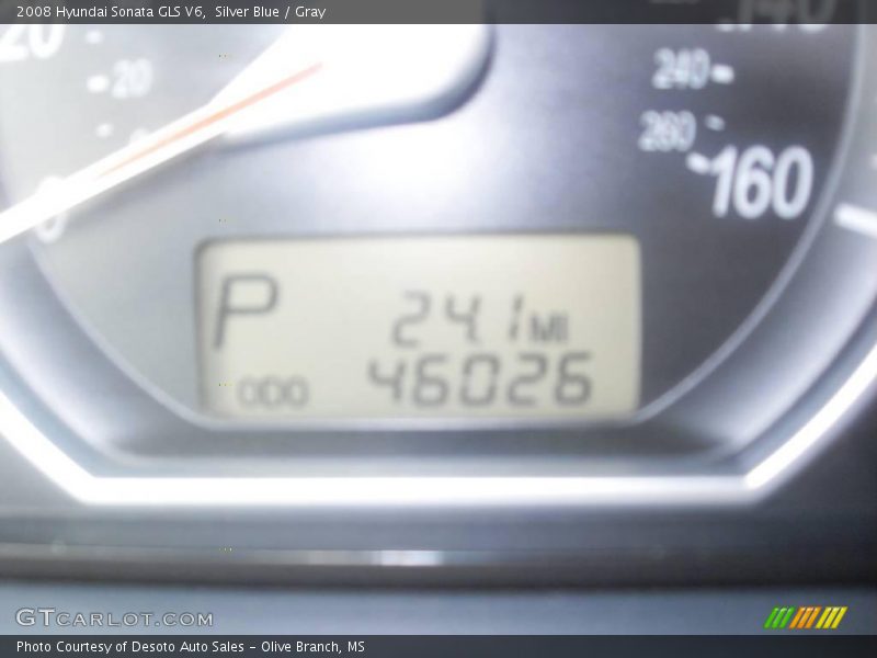 Silver Blue / Gray 2008 Hyundai Sonata GLS V6