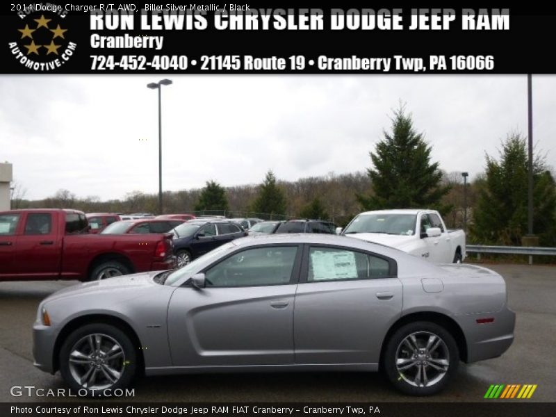 Billet Silver Metallic / Black 2014 Dodge Charger R/T AWD