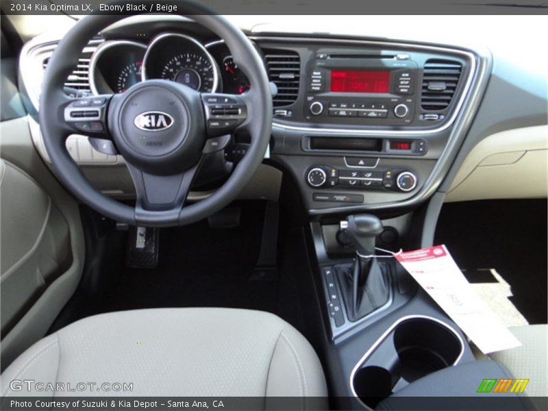 Ebony Black / Beige 2014 Kia Optima LX