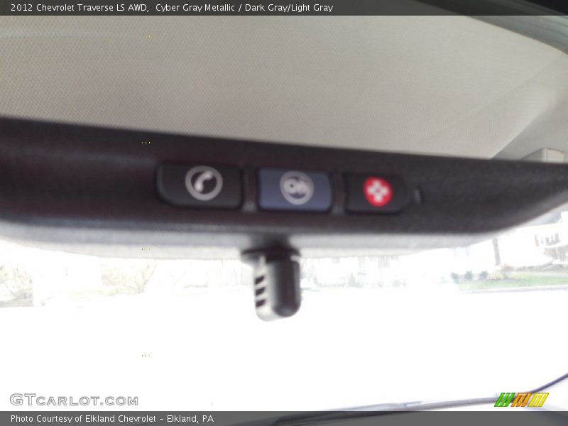 Cyber Gray Metallic / Dark Gray/Light Gray 2012 Chevrolet Traverse LS AWD