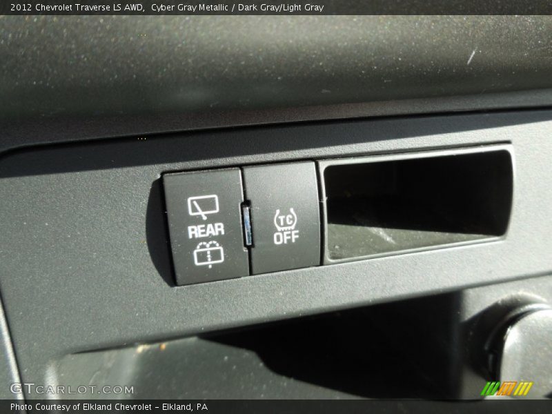 Cyber Gray Metallic / Dark Gray/Light Gray 2012 Chevrolet Traverse LS AWD