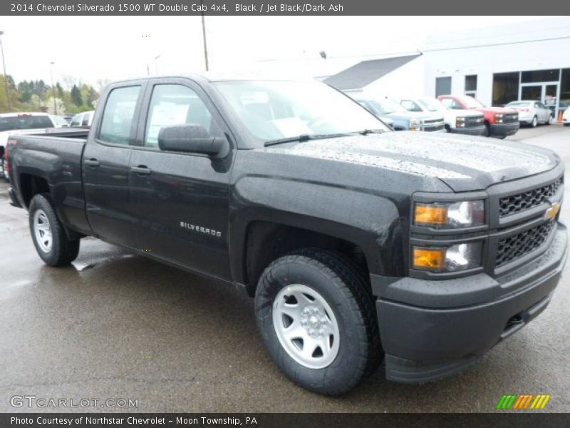 Black / Jet Black/Dark Ash 2014 Chevrolet Silverado 1500 WT Double Cab 4x4