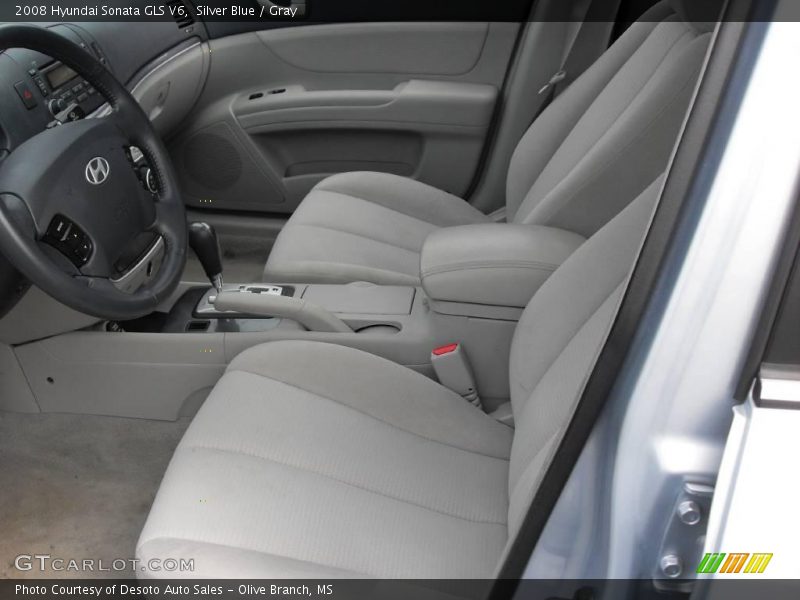 Silver Blue / Gray 2008 Hyundai Sonata GLS V6