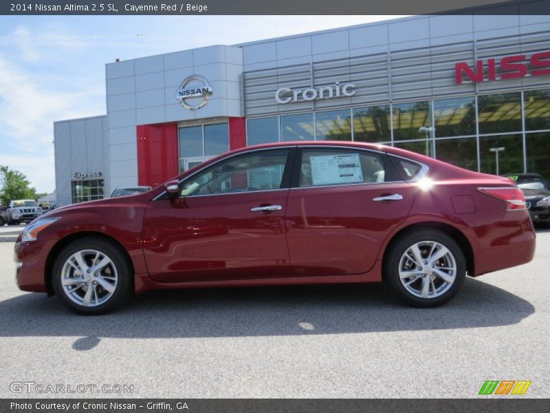 Cayenne Red / Beige 2014 Nissan Altima 2.5 SL