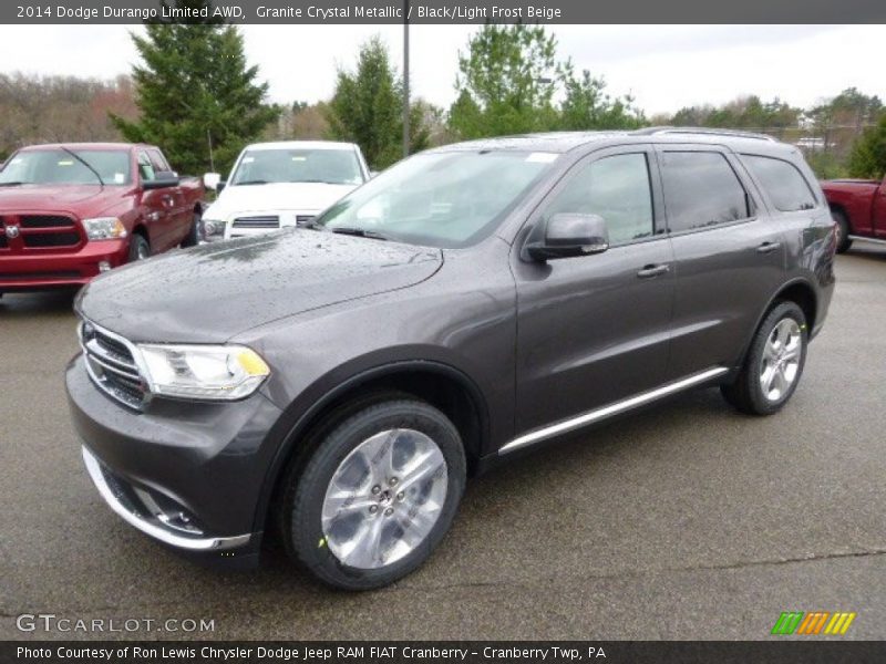 Granite Crystal Metallic / Black/Light Frost Beige 2014 Dodge Durango Limited AWD