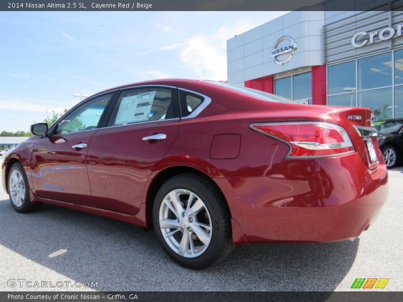 Cayenne Red / Beige 2014 Nissan Altima 2.5 SL
