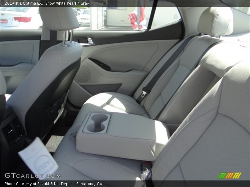 Snow White Pearl / Gray 2014 Kia Optima EX