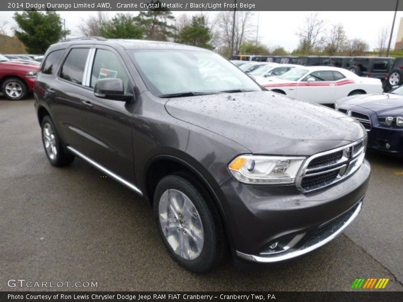 Granite Crystal Metallic / Black/Light Frost Beige 2014 Dodge Durango Limited AWD