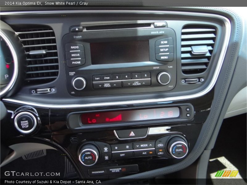 Snow White Pearl / Gray 2014 Kia Optima EX