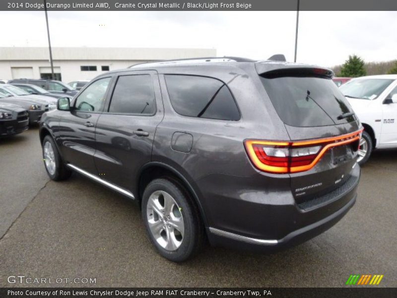 Granite Crystal Metallic / Black/Light Frost Beige 2014 Dodge Durango Limited AWD