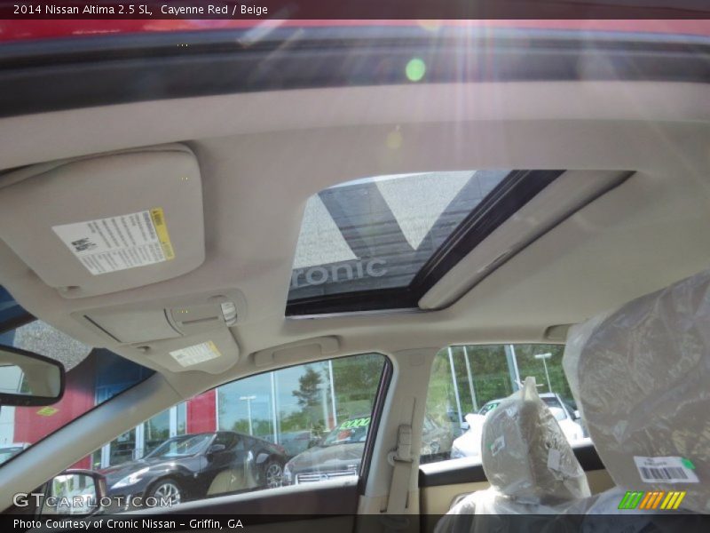 Cayenne Red / Beige 2014 Nissan Altima 2.5 SL
