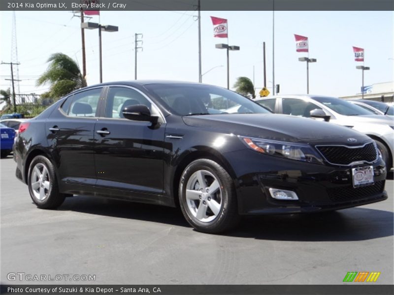 Ebony Black / Gray 2014 Kia Optima LX