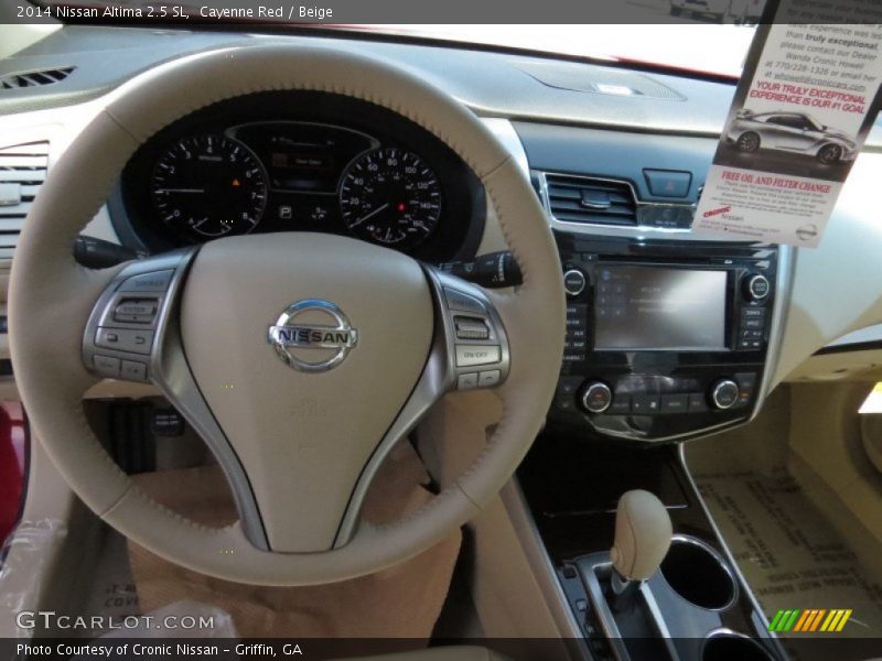 Cayenne Red / Beige 2014 Nissan Altima 2.5 SL