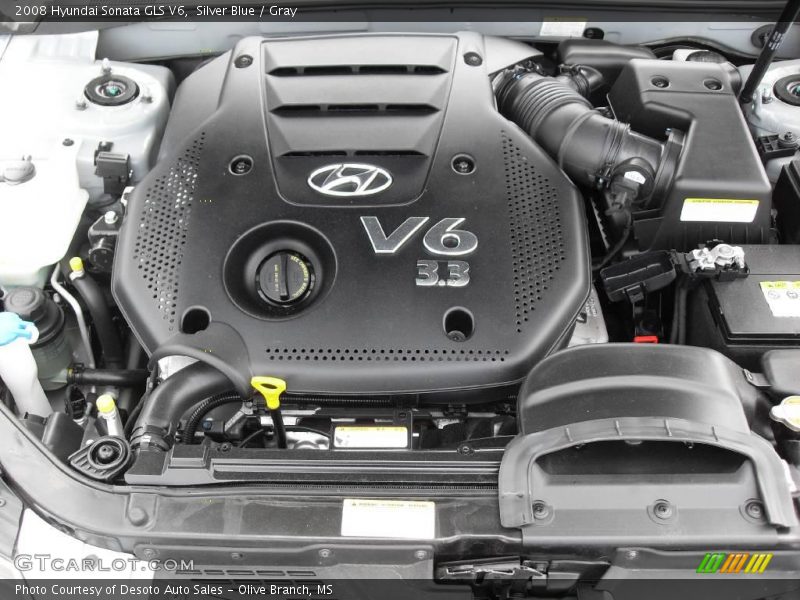 Silver Blue / Gray 2008 Hyundai Sonata GLS V6
