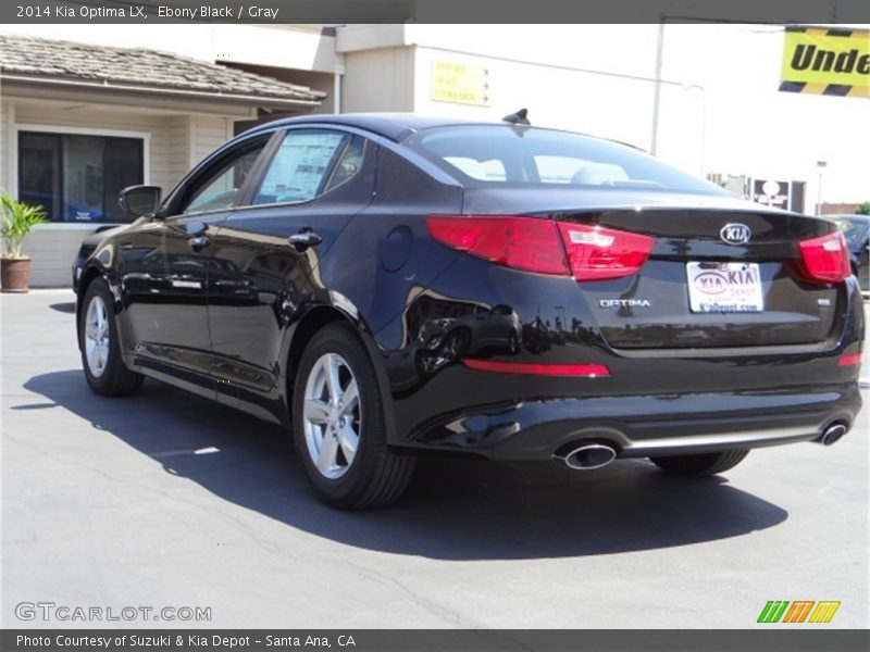 Ebony Black / Gray 2014 Kia Optima LX