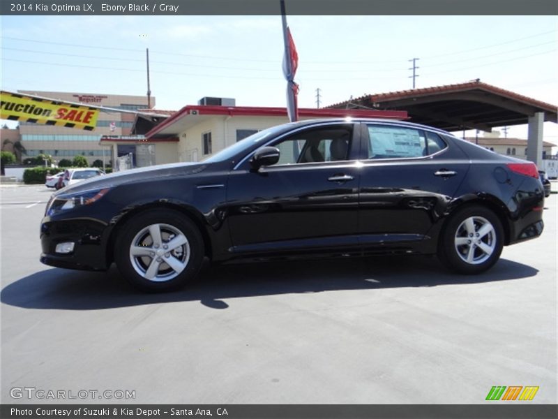 Ebony Black / Gray 2014 Kia Optima LX