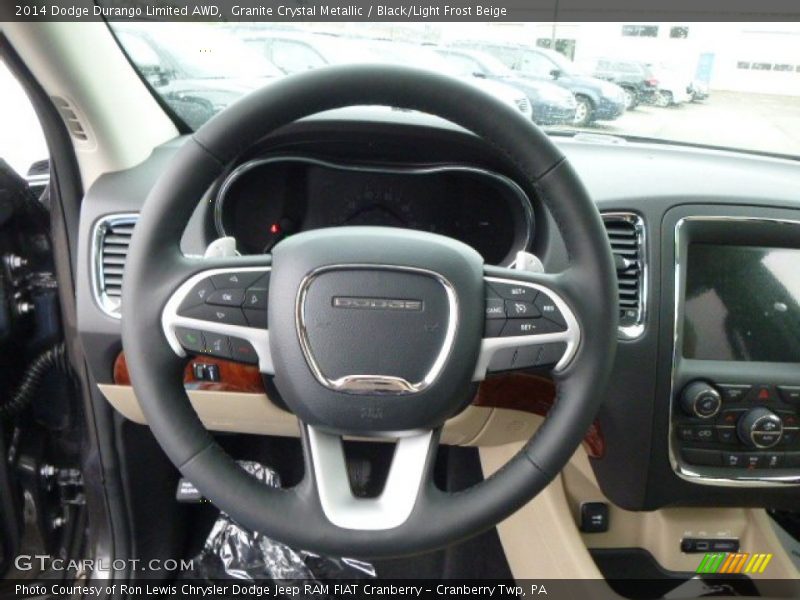 Granite Crystal Metallic / Black/Light Frost Beige 2014 Dodge Durango Limited AWD