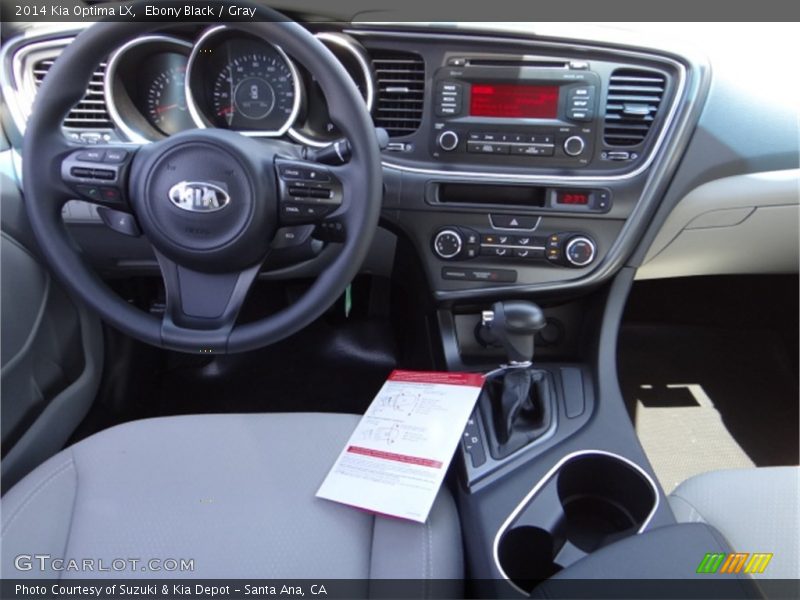 Ebony Black / Gray 2014 Kia Optima LX