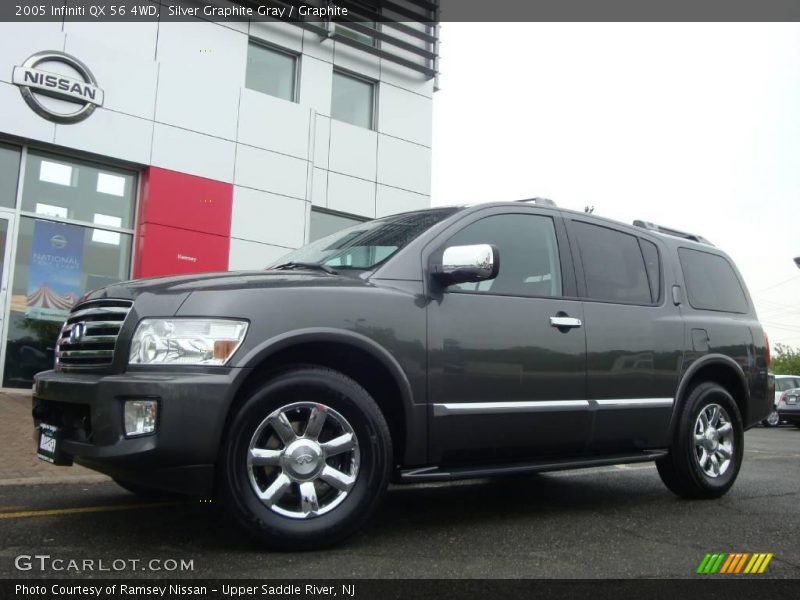 Silver Graphite Gray / Graphite 2005 Infiniti QX 56 4WD