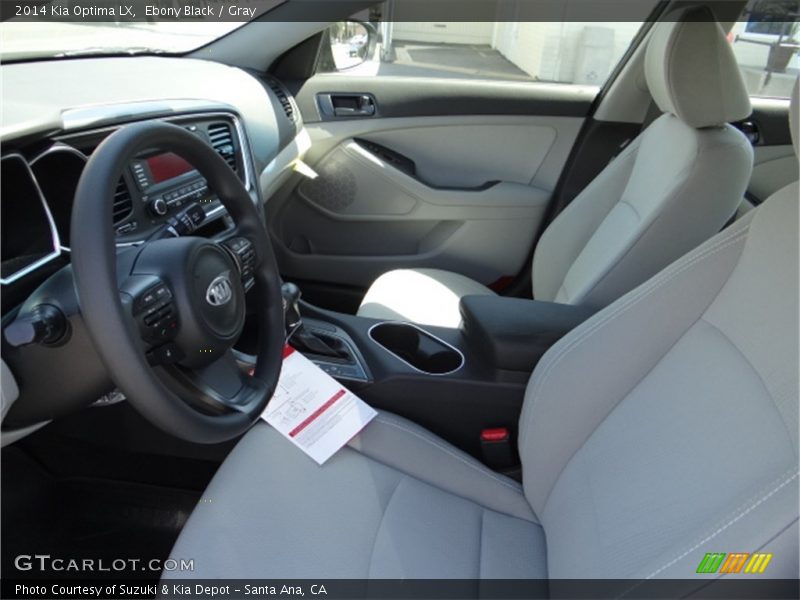 Ebony Black / Gray 2014 Kia Optima LX