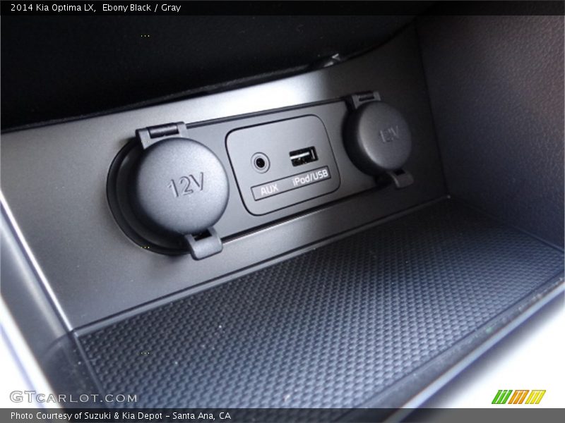 Ebony Black / Gray 2014 Kia Optima LX